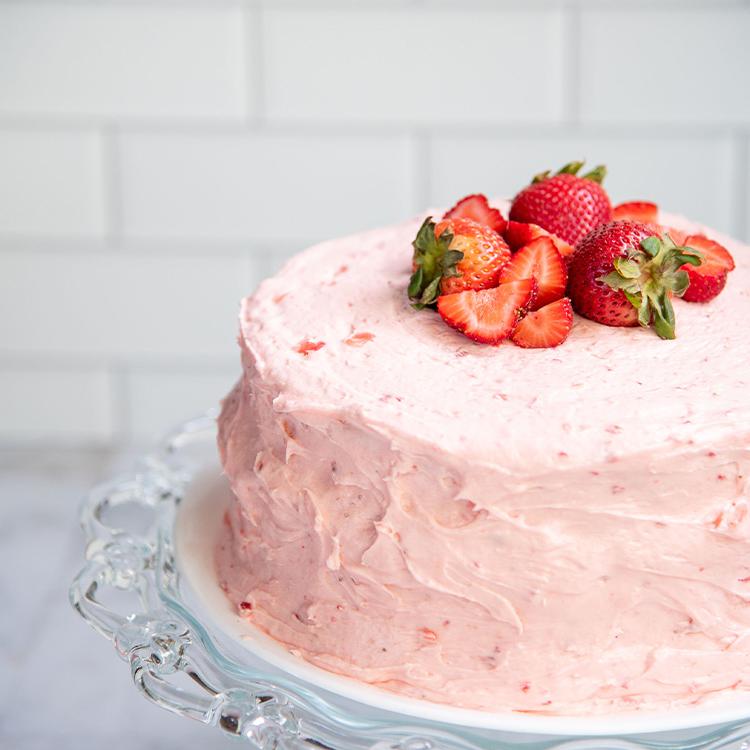 甜草莓奶油蛋糕